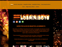Tablet Screenshot of losminiboys.com